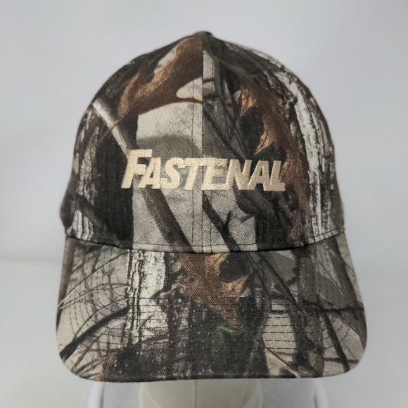 Fastenal Strapback Hat Camo One Size Embroidered Adjustable 6 Panel - Picture 2 of 8